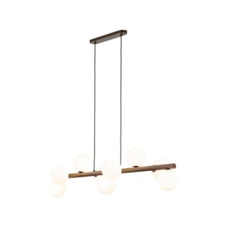 Suspension Estera – noix – en métal et bois – style moderne