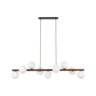 Suspension Estera – noix – en métal et bois – style moderne