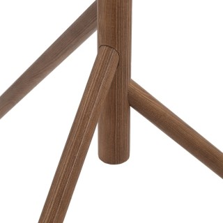 Lampadaire Estera 3 lumières – noix – en métal et bois – style moderne