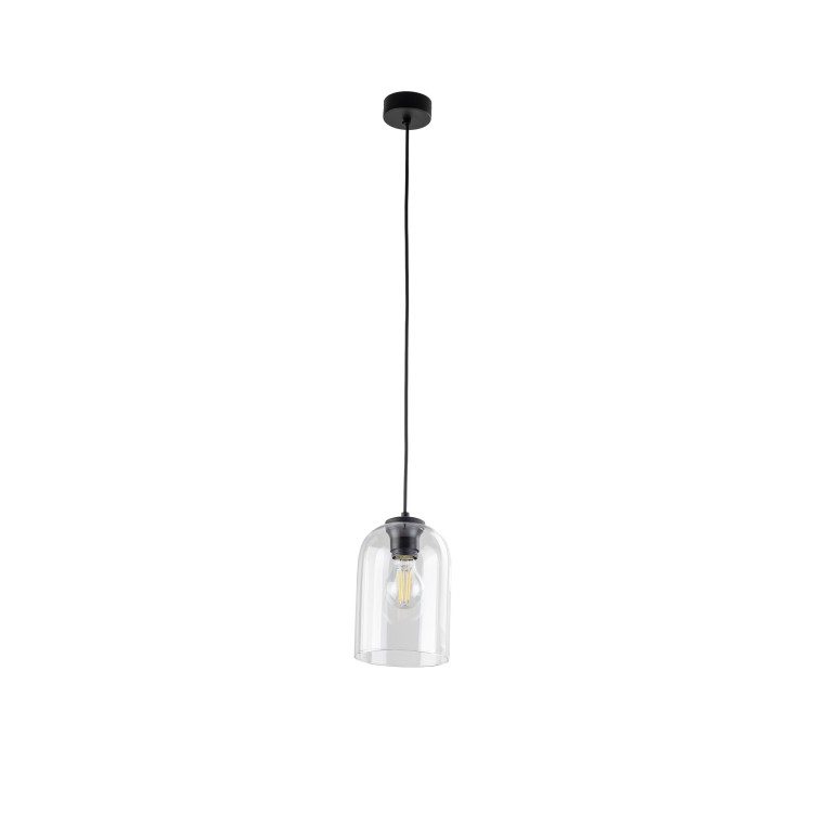Suspension Molly 1 lumière – noir – en métal – style moderne et loft