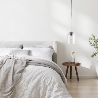 Suspension Molly 1 lumière – noir – en métal – style moderne et loft