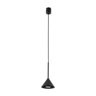 Suspension Cono 1 lumière – noir – en métal – style moderne et loft