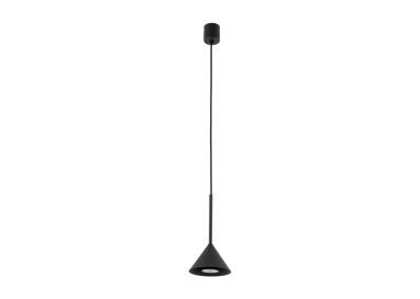 Suspension Cono 1 lumière – noir – en métal – style moderne et loft