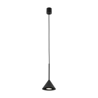 Suspension Cono 1 lumière – noir – en métal – style moderne et loft