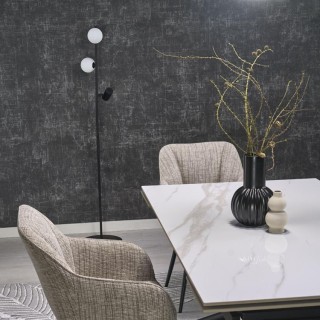 Lampadaire Vox 3 lumières – noir – en métal – style moderne et loft