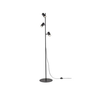 Lampadaire Top 3 lumières – noir – en métal – style moderne et loft