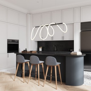 Suspension Flexi – noir – en métal – style moderne