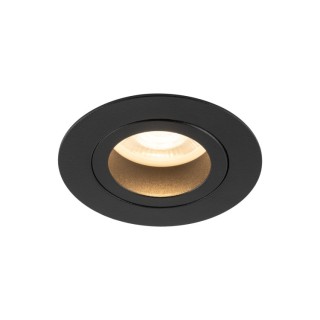 Plafonnier Aura – noir – en métal et verre – style moderne