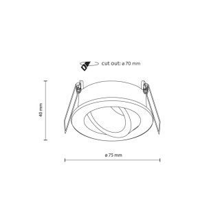 Plafonnier Aura – noir – en métal et verre – style moderne
