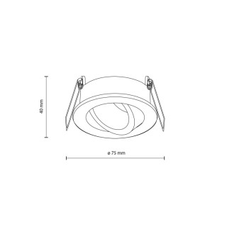 Plafonnier Aura – blanc – en métal et verre – style moderne