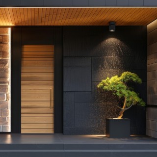 Plafonnier Twist – noir – en métal et verre – style moderne