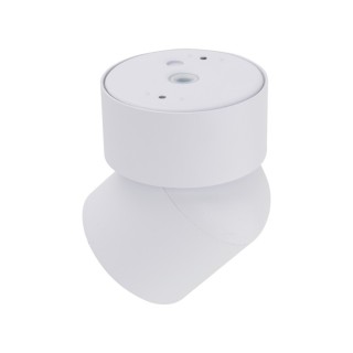 Plafonnier Twist – blanc – en métal et verre – style moderne