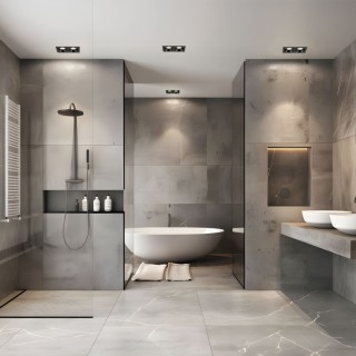 Plafonnier Prisma 2 lumières – noir – en métal et verre – style moderne