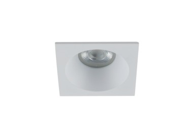 Plafonnier Prisma – blanc – en métal et verre – style moderne