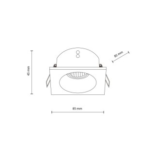 Plafonnier Prisma – blanc – en métal et verre – style moderne
