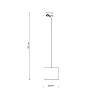 Spot sur rail Tracer – noir – en métal