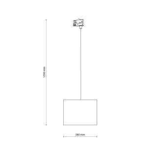Spot sur rail Tracer – noir – en métal