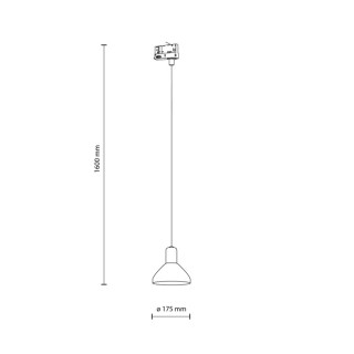 Spot sur rail Tracer – noir – en métal – style moderne
