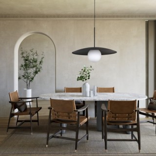 Suspension Slate – noir – en métal – style chic