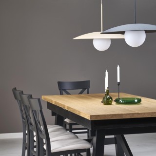 Suspension Slate – noir – en métal – style chic