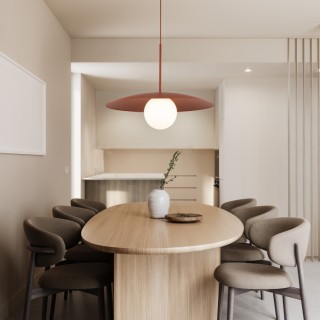 Suspension Slate – en métal – style chic