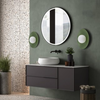 Plafonnier Slate – vert – en métal – style chic