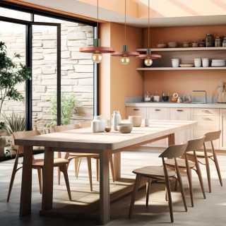 Suspension Sila – brun – en métal – style loft