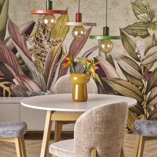 Suspension Sila – brun – en métal – style loft