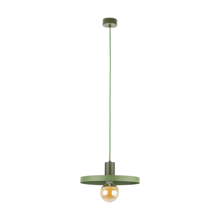 Suspension Sila – vert – en métal – style loft