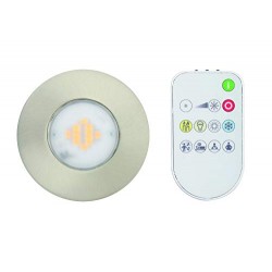 Spot Encastré Performa 1L Alu IP65 led Intégré Argent 345 lm av telecommande i white JE1295718