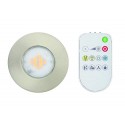 Spot Encastré Performa 1L Alu IP65 led Intégré Argent 345 lm av telecommande i white JE1295718