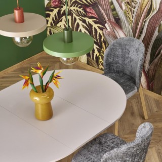 Suspension Sila – vert – en métal – style loft