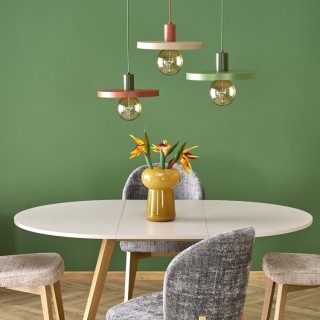 Suspension Sila – vert – en métal – style loft