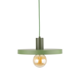 Suspension Sila – vert – en métal – style loft