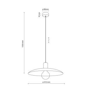 LAMPE À SUSPENSION ASTRA PEAPOD 1XE27