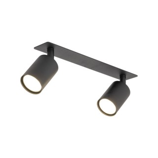 Plafonnier encastré NEX NOIR 2 x GU10