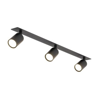 Plafonnier encastré NEX NOIR 3XGU10