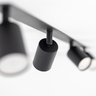 Plafonnier encastré NEX NOIR 4XGU10