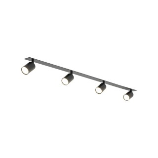 Plafonnier encastré NEX NOIR 4XGU10