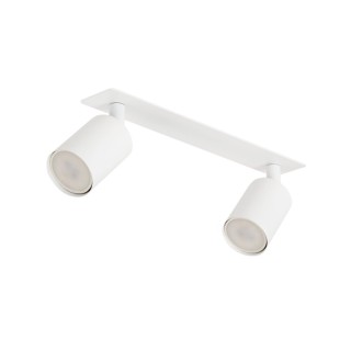 Plafonnier Nex 2 lumières – blanc – en métal – style moderne