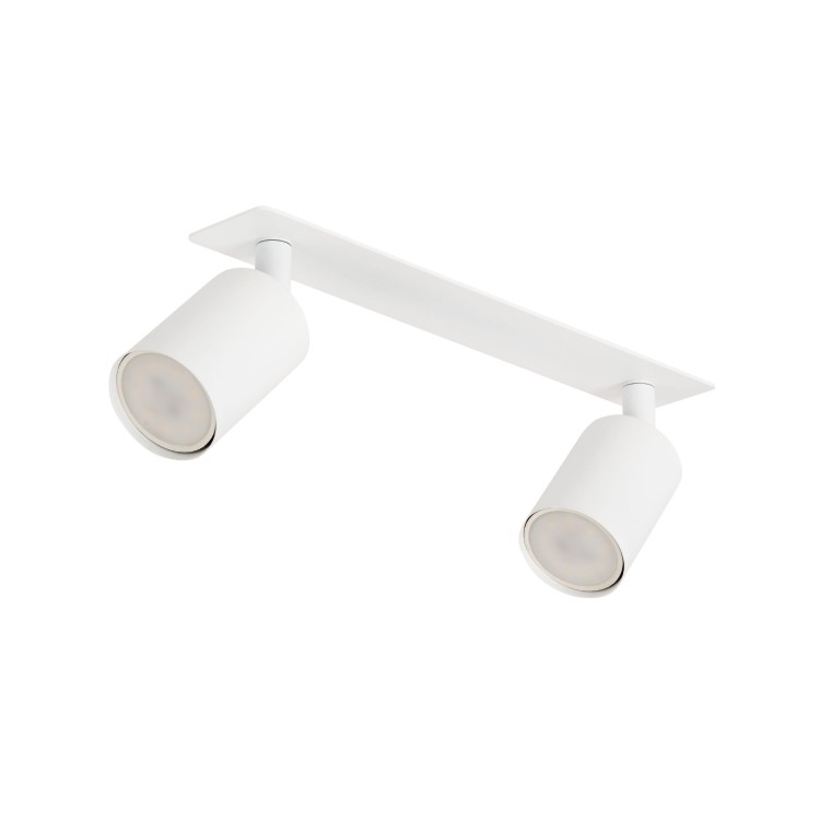 Plafonnier Nex 2 lumières – blanc – en métal – style moderne