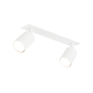 Plafonnier Nex 2 lumières – blanc – en métal – style moderne