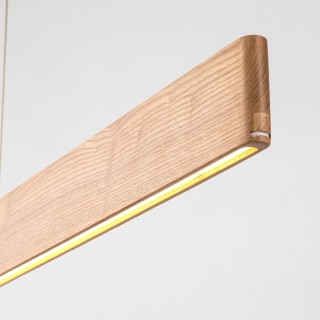 Suspension Prima – chêne – en métal et bois – style moderne et loft