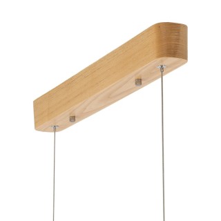 Suspension Prima – chêne – en métal et bois – style moderne et loft