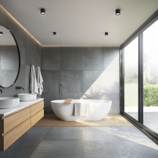 Plafonnier Vivo – noir – en métal – style moderne