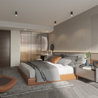 Plafonnier Flare – noir – en métal – style moderne