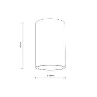 Plafonnier Flare – noir – en métal – style moderne