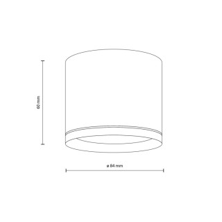 Plafonnier Vivo – blanc – en métal – style moderne