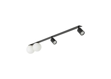 Plafonnier Vox 4 lumières – noir – en métal – style moderne