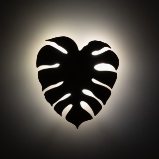 Applique murale Monstera 3 lumières – en métal – style chic